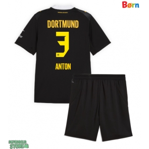 Borussia Dortmund Waldemar Anton #3 Replika Babytøj Udebanesæt Børn 2026-27 Kortærmet (+ Korte bukser)